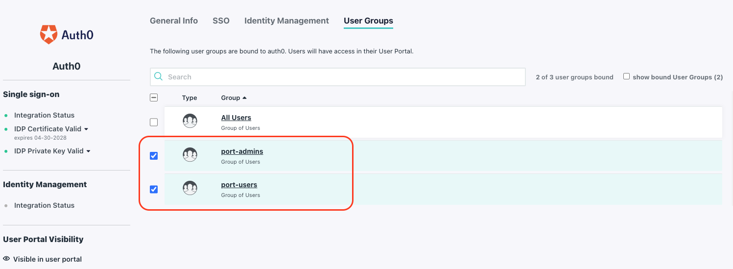 JumpCloud add user groups